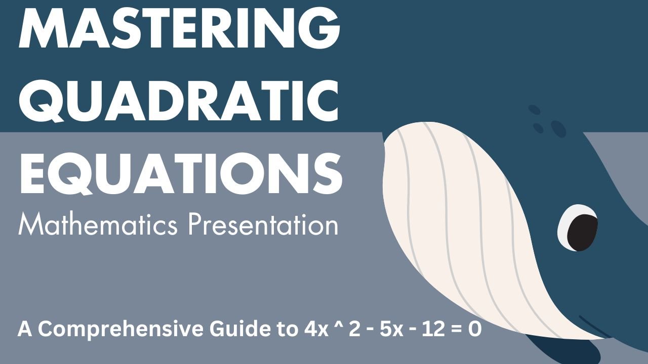 Mastering Quadratic Equations: A Comprehensive Guide to 4x ^ 2 – 5x – 12 = 0